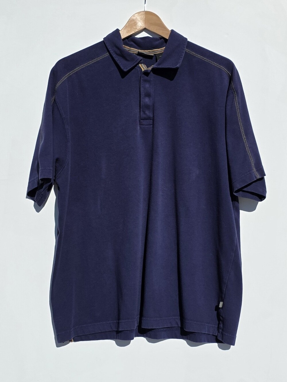 REI UPF 50 Size L Men's Dark Navy Polo Shirt